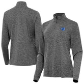 NBA - Orlando Magic Antigua Women's New Logo Mentor Long Sleeve Quarter-Zip Mock Polo - Heather Black