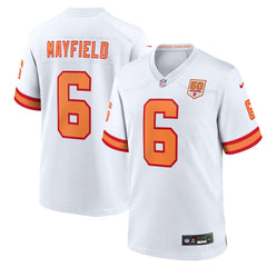 Baker Mayfield '76 Tampa Bay Buccaneers 50th Season Game Jersey White - Nike
