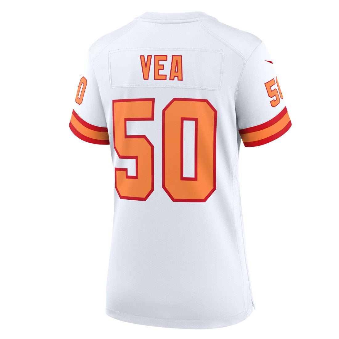 Vita Vea '76 Tampa Bay Buccaneers Women's 50th Season Game Jersey - White | NFL Jerseys