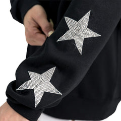 Atlanta Falcons Gameday Couture Women's Velocity Relaxed Rhinestone Pullover Sweatshirt Black - NFL