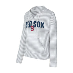 Boston Red Sox Concepts Sport Women's Liftoff Striped V-Neck Hoodie for sale