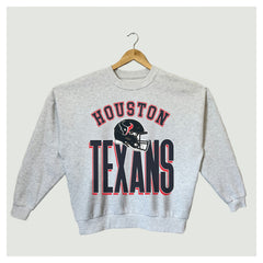 Houston Texans Gameday Couture Women's Fierce Focus Premium Oversized Fleece Pullover Sweatshirt Ash - NFL