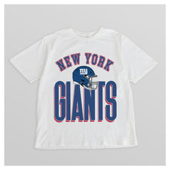New York Giants Gameday Couture Women's Oversized Classic Fierce Focus T-Shirt White - NFL