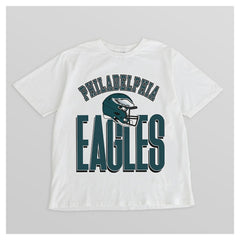 Philadelphia Eagles Gameday Couture Women's Oversized Classic Fierce Focus T-Shirt White - NFL