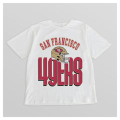 San Francisco 49ers Gameday Couture Women's Oversized Classic Fierce Focus T-Shirt White - NFL