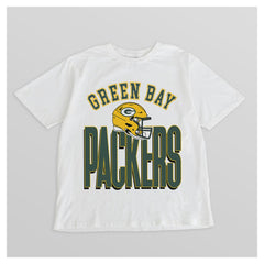 Green Bay Packers Gameday Couture Women's Oversized Classic Fierce Focus T-Shirt White - NFL