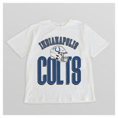 Indianapolis Colts Gameday Couture Women's Oversized Classic Fierce Focus T-Shirt White - NFL