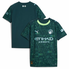 Puma Manchester City x EA SPORTS FC Youth 2025/26 Fourth Jerseys - Green