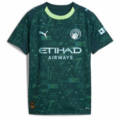 Puma Manchester City x EA SPORTS FC Youth 2025/26 Fourth Jerseys - Green