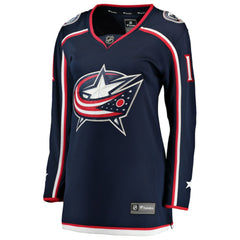 Miles Wood Columbus Blue Jackets - Fanatics Women's Home Breakaway Jersey Navy