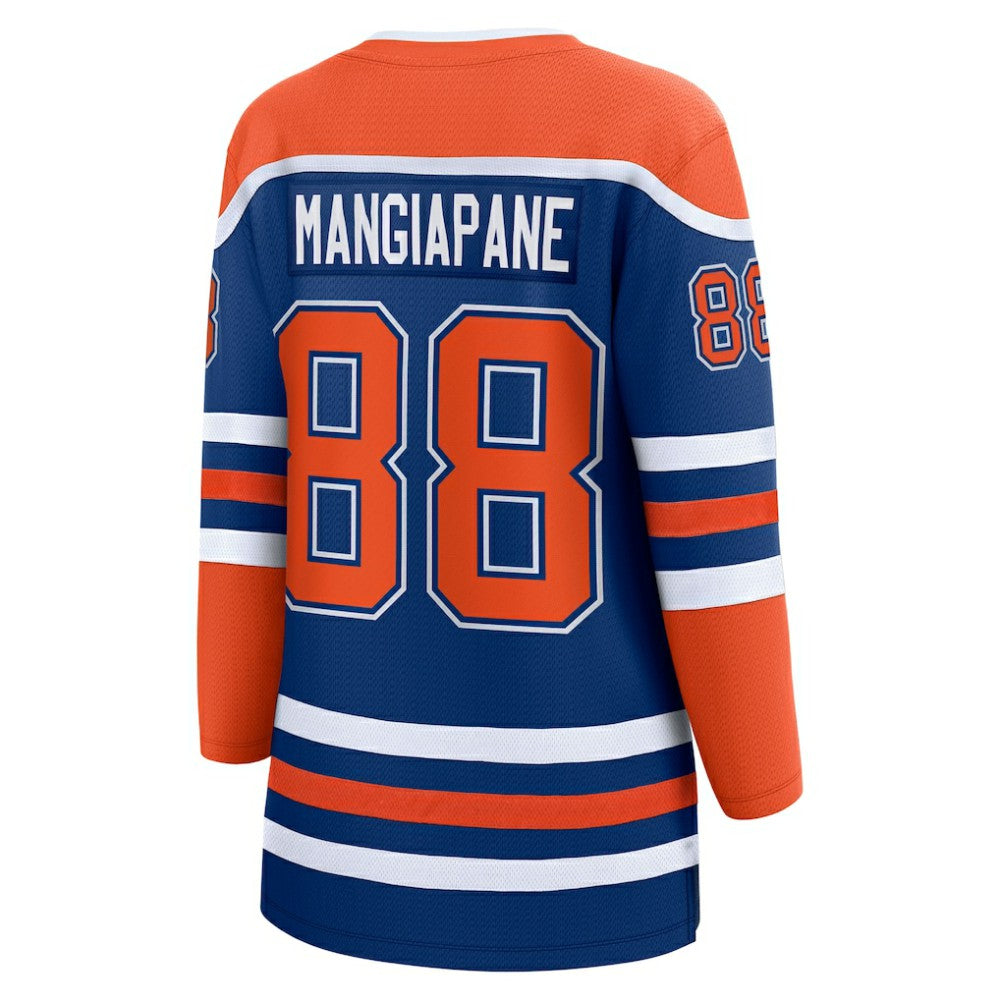 Andrew Mangiapane Edmonton Oilers Fanatics Women's Home Breakaway Jersey - Royal | NHL Jerseys