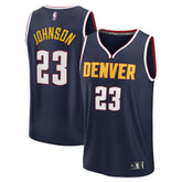 Fanatics - Cameron Johnson Denver Nuggets Youth Fast Break Replica Jersey - Navy - Icon Edition