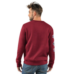 Washington Commanders Starter Fight On Knit Crewneck Sweatshirt Burgundy - NFL