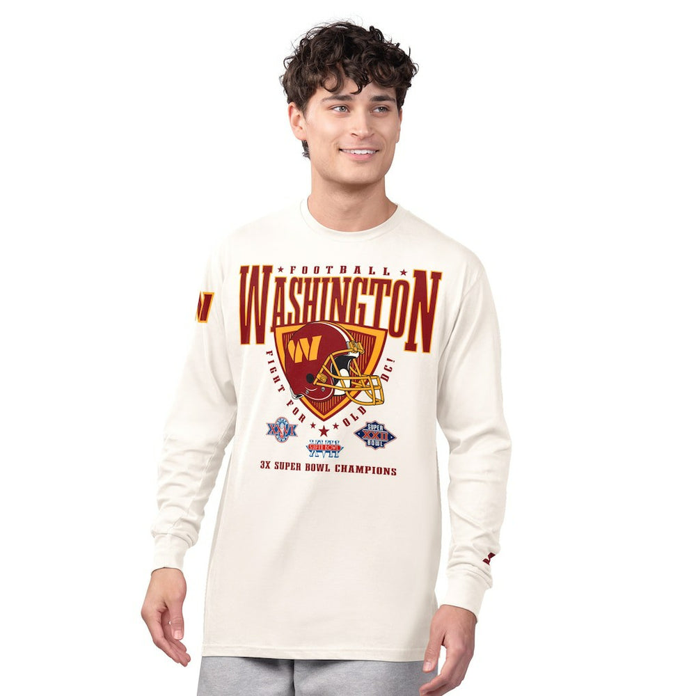 Washington Commanders Starter Champions Long Sleeve T-Shirt Cream - NFL