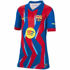 Nike Barcelona Youth 2025/26 Fourth Replica Jerseys - Blue