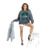 Seattle Seahawks Gameday Couture Women's Long Weekends Oversized Premium Fleece Pullover Sweatshirt Charcoal - NFL