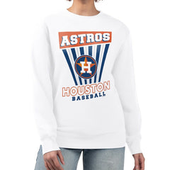 Houston Astros Starter Women's Poster Print Team Fleece Pullover Sweatshirt for sale