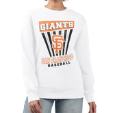 San Francisco Giants Starter Women's Poster Print Team Fleece Pullover Sweatshirt Clearance