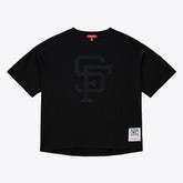 San Francisco Giants Mitchell & Ness Women's Cooperstown Collection Phantom Cropped T-Shirt Clearance