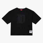 Detroit Tigers Mitchell & Ness Women's Cooperstown Collection Phantom Cropped T-Shirt Lifestyle