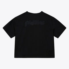 Philadelphia Phillies Mitchell & Ness Women's Cooperstown Collection Phantom Cropped T-Shirt Clearance