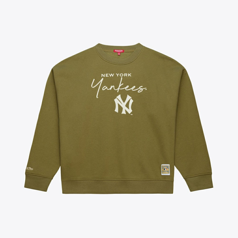 New York Yankees Mitchell & Ness Women's Cooperstown Collection Fleece Sweatshirt On Sale