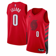 NBA - Damian Lillard Portland Trail Blazers Jordan Brand Unisex Swingman Jersey - Red - Statement Edition