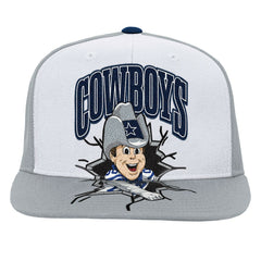 Dallas Cowboys Youth Team Mascot Snapback Hat Gray - Mitchell & Ness