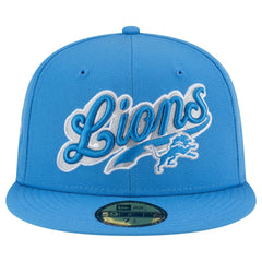 Detroit Lions New Era Born x Raised 59FIFTY Fitted Hat Blue - NFL
