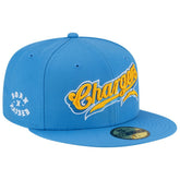 Los Angeles Chargers New Era Born x Raised 59FIFTY Fitted Hat Powder Blue - NFL