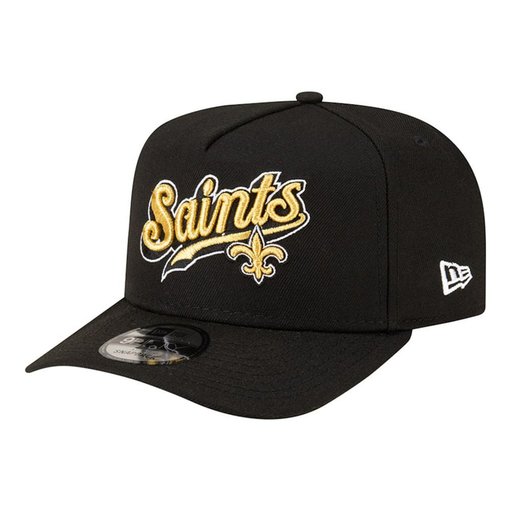 New Orleans Saints New Era Born x Raised A-Frame 9FIFTY Snapback Hat Black - NFL