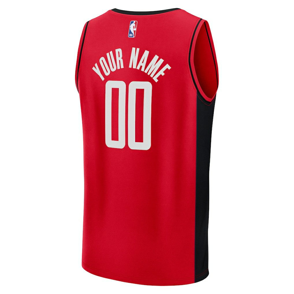Houston Rockets Fast Break Custom Jersey - Icon Edition - Red | NBA Jerseys