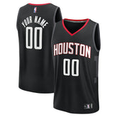 Fanatics - Houston Rockets Youth Fast Break Custom Jersey - Statement Edition - Black