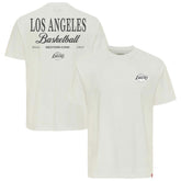 NBA - Los Angeles Lakers Sportiqe Unisex Athletic Club Collection Duke Relaxed Fit Premium T-Shirt - Cream