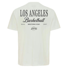 NBA - Los Angeles Lakers Sportiqe Unisex Athletic Club Collection Duke Relaxed Fit Premium T-Shirt - Cream