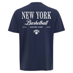 NBA - New York Knicks Sportiqe Unisex Athletic Club Collection Duke Relaxed Fit Premium T-Shirt - Blue