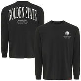 NBA - Golden State Warriors Sportiqe Unisex Athletic Club Collection Sherwood Relaxed Fit Premium Long-Sleeve T-Shirt - Anthracite