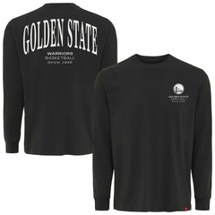 NBA - Golden State Warriors Sportiqe Unisex Athletic Club Collection Sherwood Relaxed Fit Premium Long-Sleeve T-Shirt - Anthracite