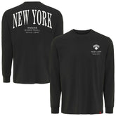 NBA - New York Knicks Sportiqe Unisex Athletic Club Collection Sherwood Relaxed Fit Premium Long-Sleeve T-Shirt - Anthracite