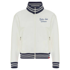 NBA - Golden State Warriors Sportiqe Women's Athletic Club Collection Sutton French Terry Full-Zip Jacket - Cream