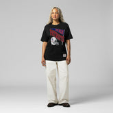 New England Patriots Women's Team Dynamic Boyfriend T-Shirt Black - Mitchell & Ness