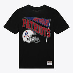 New England Patriots Women's Team Dynamic Boyfriend T-Shirt Black - Mitchell & Ness
