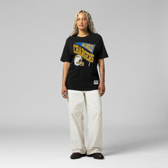 Los Angeles Chargers Women's Team Dynamic Boyfriend T-Shirt Black - Mitchell & Ness