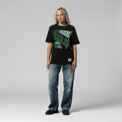 Philadelphia Eagles Women's Team Dynamic Boyfriend T-Shirt Black - Mitchell & Ness