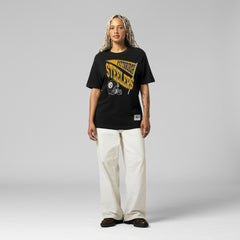 Pittsburgh Steelers Women's Team Dynamic Boyfriend T-Shirt Black - Mitchell & Ness