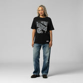 Las Vegas Raiders Women's Team Dynamic Boyfriend T-Shirt Black - Mitchell & Ness