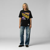 Minnesota Vikings Women's Team Dynamic Boyfriend T-Shirt Black - Mitchell & Ness