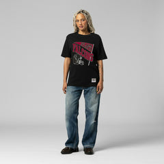 Atlanta Falcons Women's Team Dynamic Boyfriend T-Shirt Black - Mitchell & Ness
