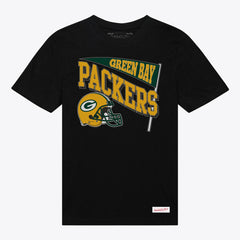 Green Bay Packers Women's Team Dynamic Boyfriend T-Shirt Black - Mitchell & Ness