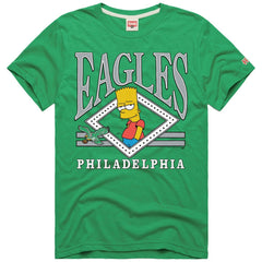 Philadelphia Eagles Homage x The Simpsons Unisex Tri-Blend T-Shirt Kelly Green - NFL
